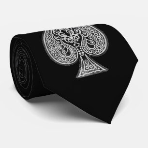 Retro-künstlerisches Poker Ass der Spaten Personal Krawatte