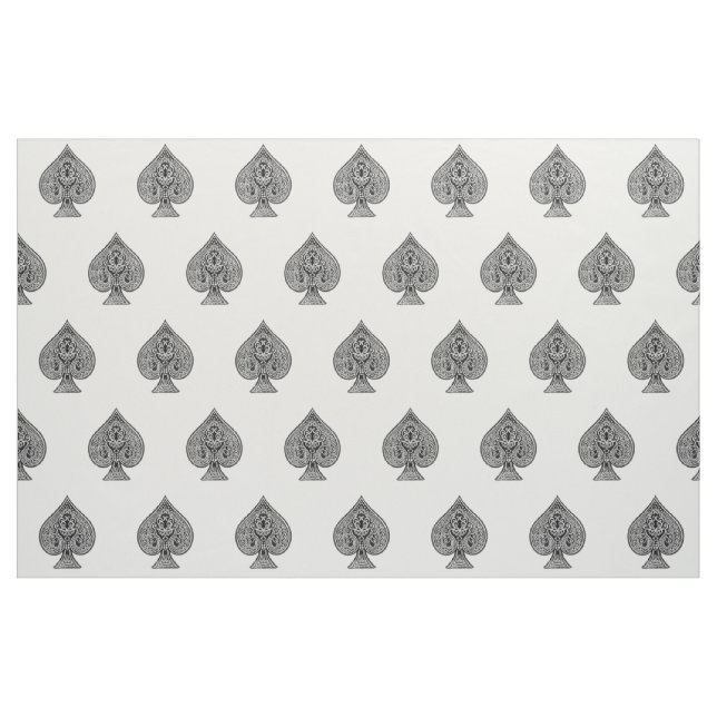 Retro künstlerisches PokerKaroass Stoff (Fat Quarter (45,7 x 55,9 cm))