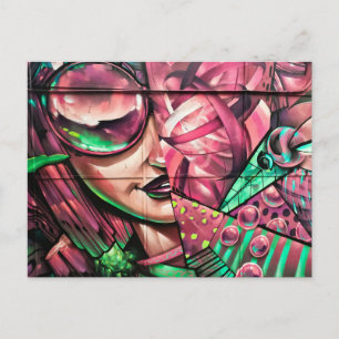 retro Kunstpostkarten mit individuellem Text Postkarte