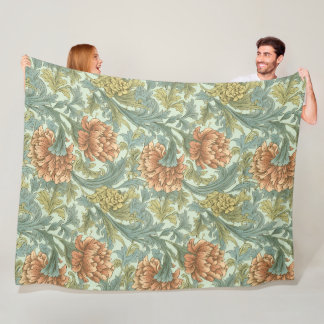Retro-Kunstwerk floral Trendy Muster für Mama Fleecedecke