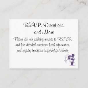 Retro Kursivhochzeits-Einschließungs-Karte Begleitkarte