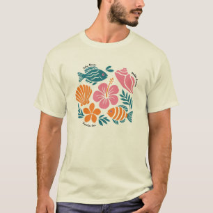 Retro-Küsten-Sommer-Inselparadies T-Shirt