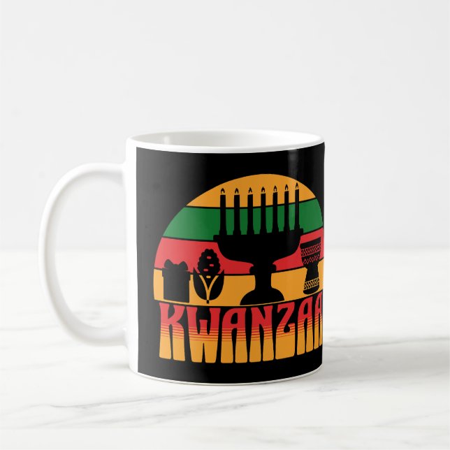Retro Kwanzaa Kaffeetasse (Links)