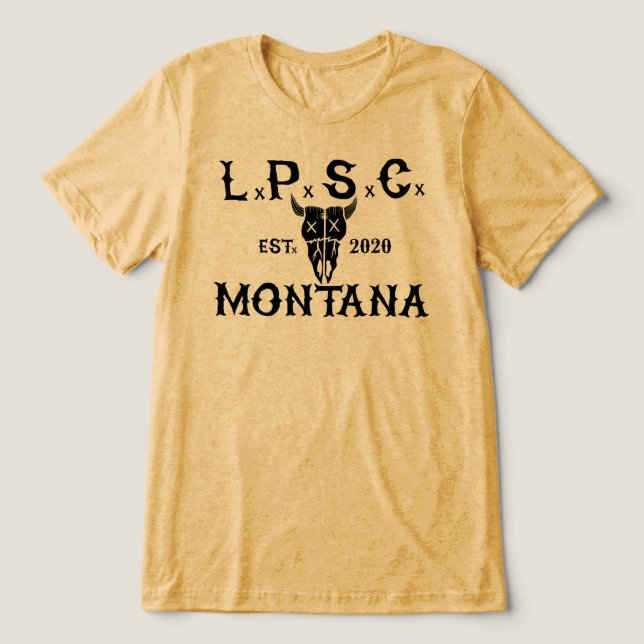Retro L.P.S.C. Tri-Blend Shirt (Design Vorderseite)