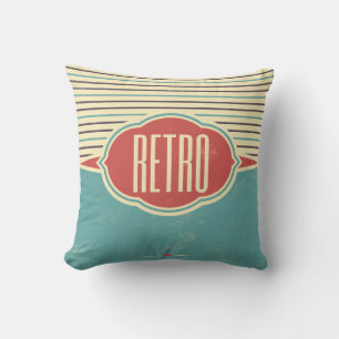 Retro-Label-Designer-Akzentkissen Kissen