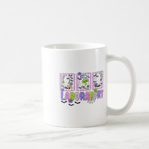 Retro Laboratory Halloween Ghost Labrador Tech Med Kaffeetasse