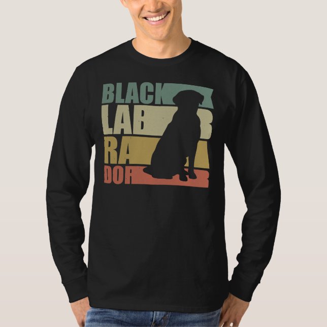 Retro Labrador Retriever Dog T-Shirt (Vorderseite)