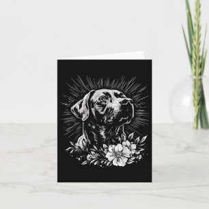 Retro Labrador Retriever Hundeliebhaber Tattoo-Sti Karte