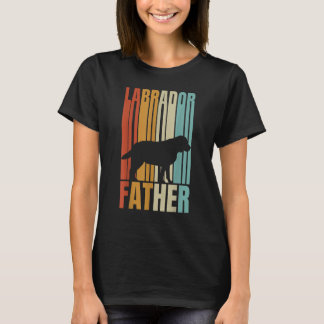 Retro Labrador Vater Cooler Hund Vater T-Shirt