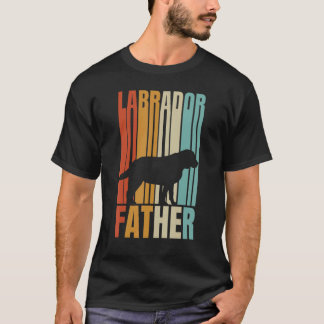 Retro Labrador Vater Cooler Hund Vater T-Shirt
