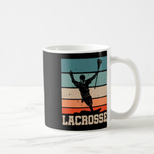 Retro Lacrosse Player Lax Stick Lacrosse Team Kaffeetasse