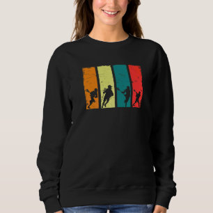 Retro-Lacrosse-Spieler Lax Stock Vintage Lacrosse Sweatshirt