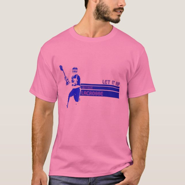 Retro Lacrosse T-Shirt (Vorderseite)