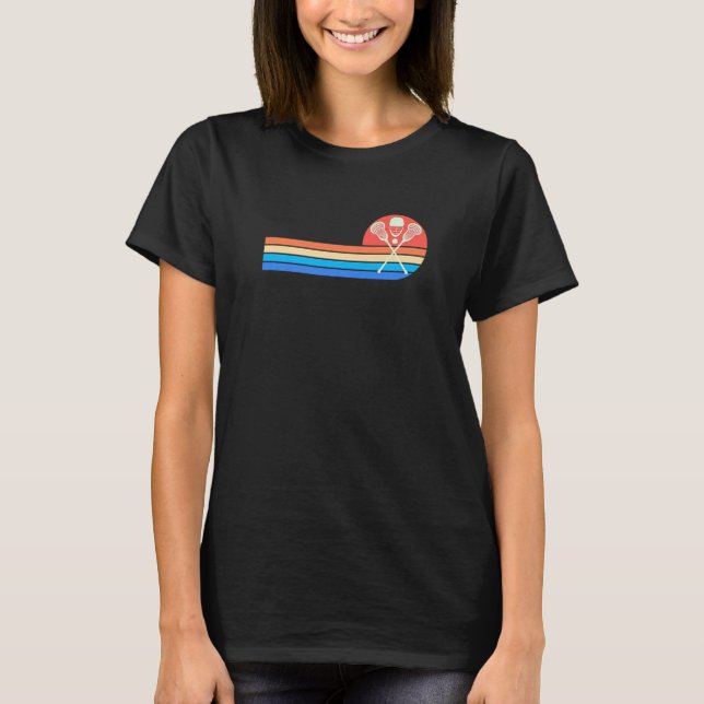 Retro Lacrosse Vintage T-Shirt (Vorderseite)