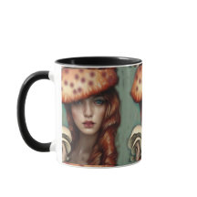 Retro Lady Trippy Liebe Kaffeetasse