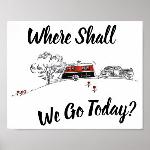 Retro Lagerbewohner-Vintager Poster