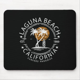 Retro Laguna Kalifornien Surfen Strand Männer Frau Mousepad
