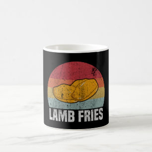 Retro Lamb Fries Geschenk Kaffeetasse