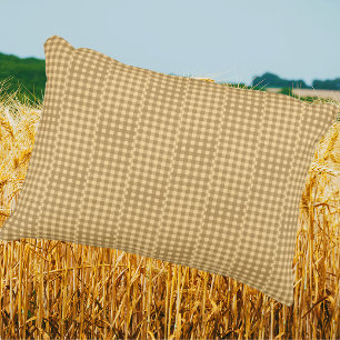 Retro-Land-Stil Vintage-Spaß Gingham-Karo Dekokissen