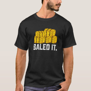 Retro-Landwirtschaft Lover Baled Es Funny Bauer Ni T-Shirt