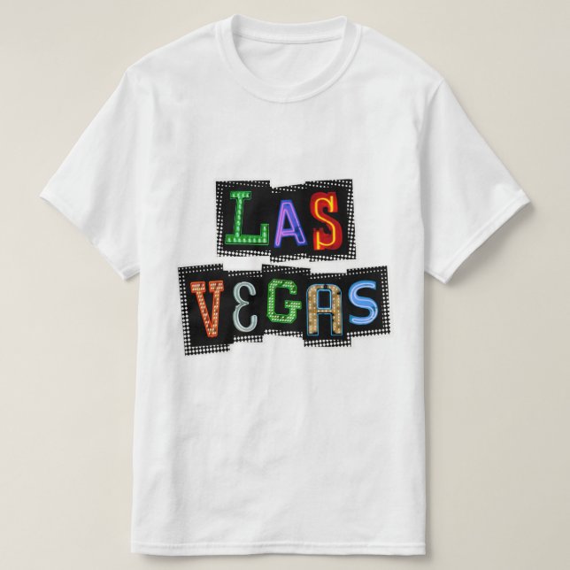 Retro Las Vegas Neon T-Shirt (Design vorne)