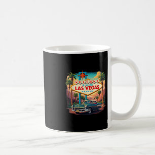 Retro Las Vegas Nevada Las Vegas Souvenir Urlaub Kaffeetasse