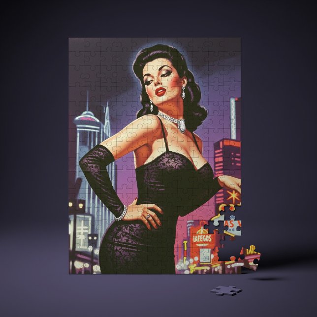 Retro Las Vegas Pin-up Puzzle (Von Creator hochgeladen)