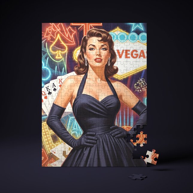 Retro Las Vegas Pin-up Puzzle (Von Creator hochgeladen)
