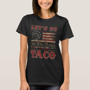 Retro Lass uns Taco Shirt Funny gehen Taco für