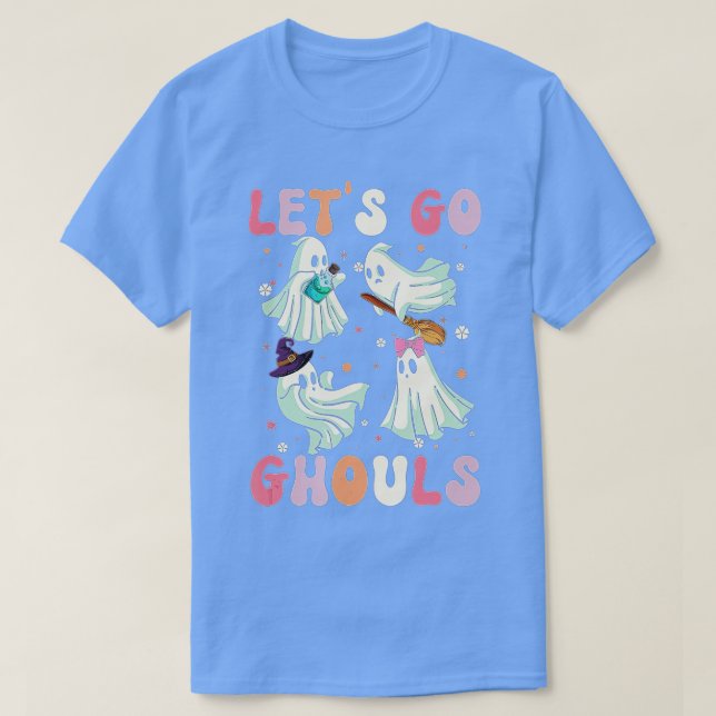 Retro Lasse ist Go Ghouls Halloween Ghost Kostüme T-Shirt (Design vorne)