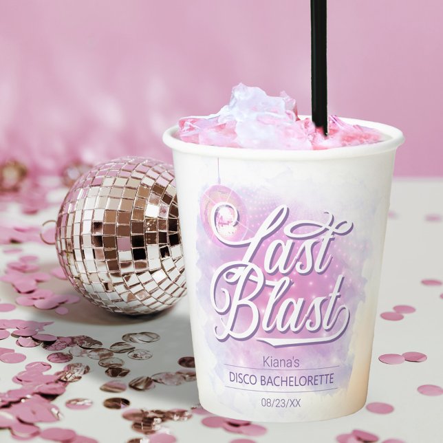 Retro Last Blast Disco Bachelorette ID928 Pappbecher (Von Creator hochgeladen)
