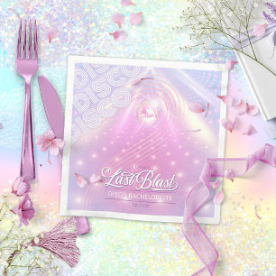 Retro Last Blast Disco Junggesellinnenabschied v2  Serviette