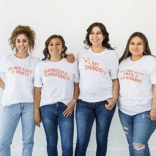 Retro-Last-Dis​​co-Junggesellinnenabschied-T-Shirt T-Shirt