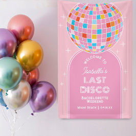 Retro Last Disco Bachelorette Banner