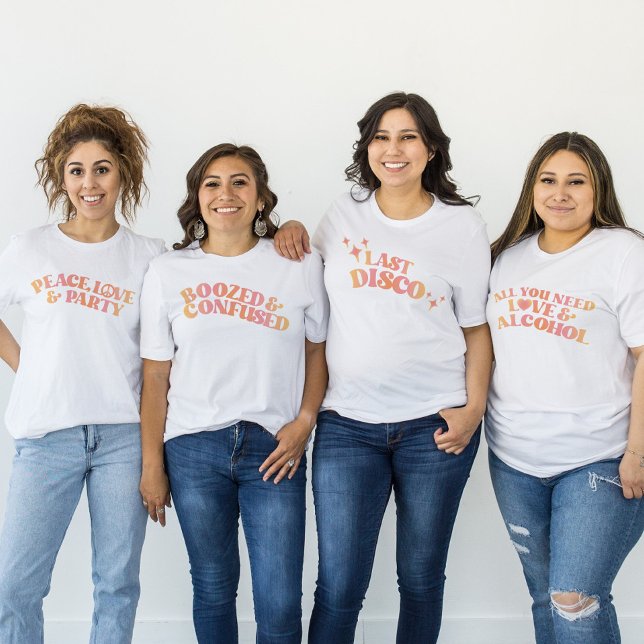 Retro Last Disco Junggeselinnen-Abschied T - Shirt (Von Creator hochgeladen)