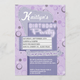 Retro-Laufwerk der Party Einladung in Marqué