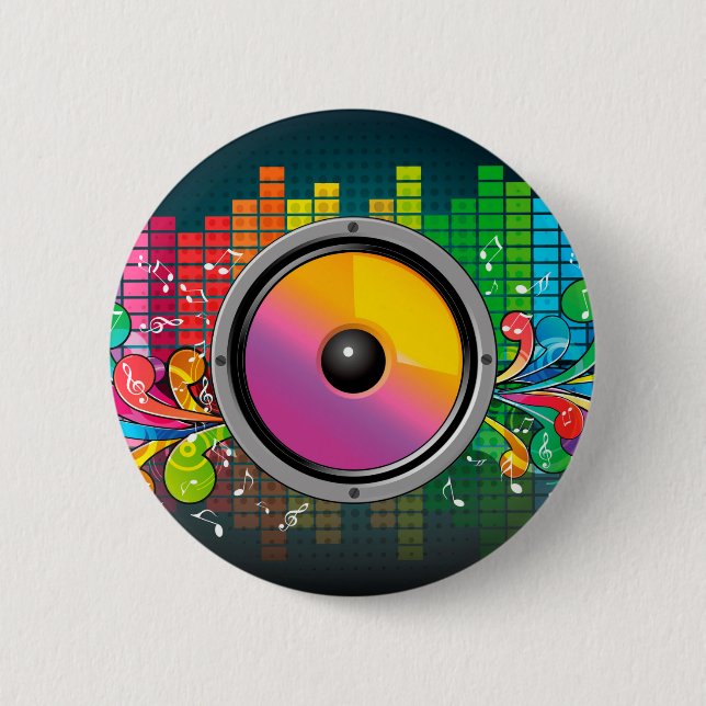 Retro-Lautsprecher Button (Vorderseite)