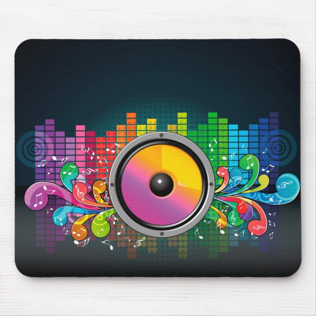 Retro-Lautsprecher Mousepad (Vorne)
