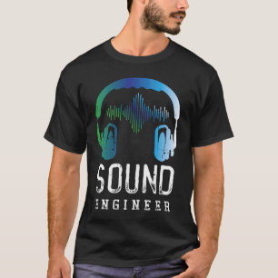 Retro Lautsprecher Music Audio Engineering Sound E T-Shirt