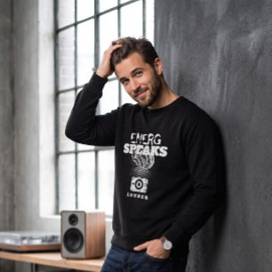 Retro-Lautsprecher-Soundwave Energy Spricht Lauter Sweatshirt
