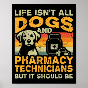 Retro-Leben besteht nicht nur aus Hunden und Apoth Poster