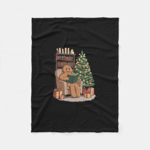 Retro Lebkuchen Lesebücher Weihnachten Lehrer Fleecedecke