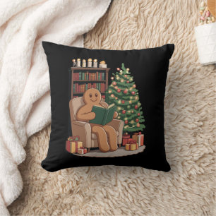 Retro Lebkuchen Lesebücher Weihnachten Lehrer Kissen