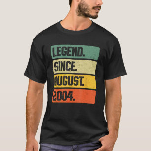 Retro Legend Seit August 2004 19 Jahre alt 19. B T-Shirt
