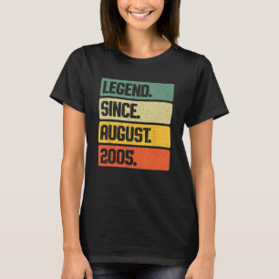 Retro Legend Seit August 2005 18 Jahre alt 18. B T-Shirt