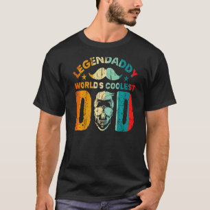 Retro Legendaddy Weltet Cooler Vater für Legendär T-Shirt