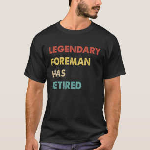 Retro Legendary Foreman hat nachgemacht T-Shirt