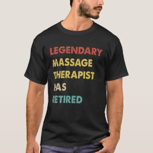 Retro Legendary Massage Therapist gelaunt T-Shirt