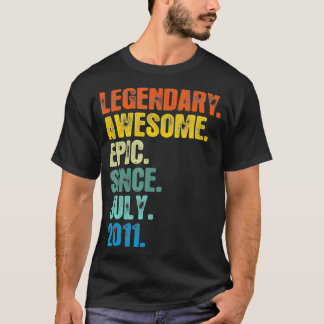 Retro Legendary seit Juli 2011 T 10 Jahre alt T-Shirt