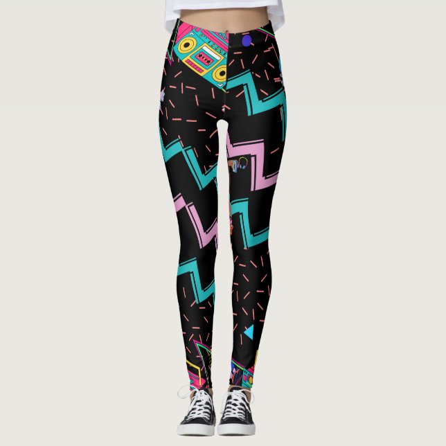 Retro-Leggings der 90er Leggings (Vorderseite)